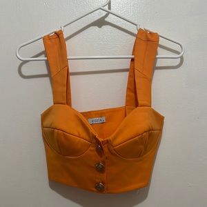 Gizia Orange Color Top